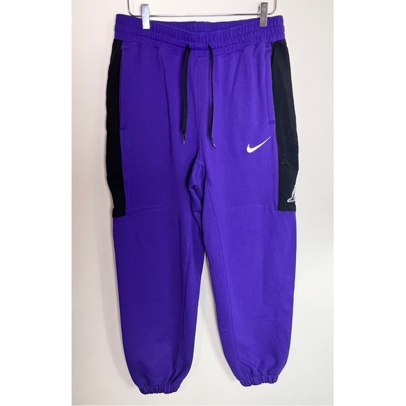 Nike LA Lakers Courtside NBA Fleece Pants - DC0901-504 Size Large - Picture 3 of 12